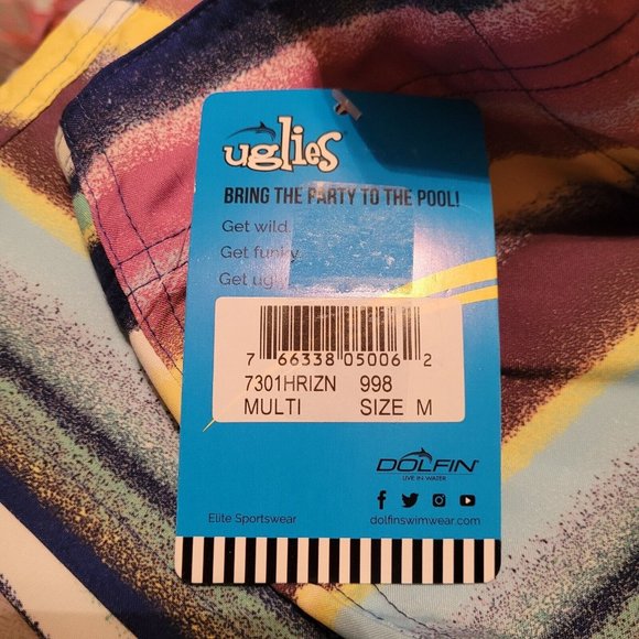 Uglies Board Short Mens M On The Horizon 9 Inch Cargo Pocket Swim 5036 - Picture 3 of 11